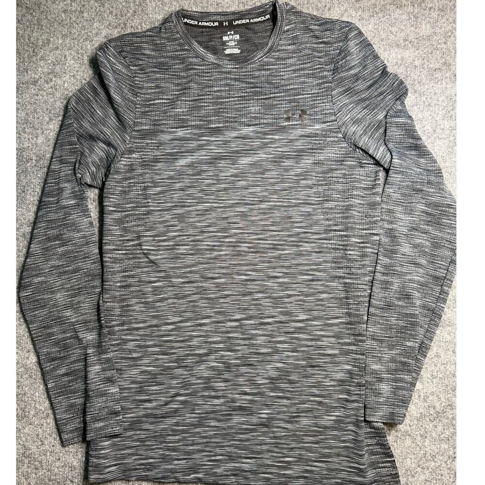 Under Armour Women’s Small Black/Gray Fitted Long Sleeve Athletic‎ Top
